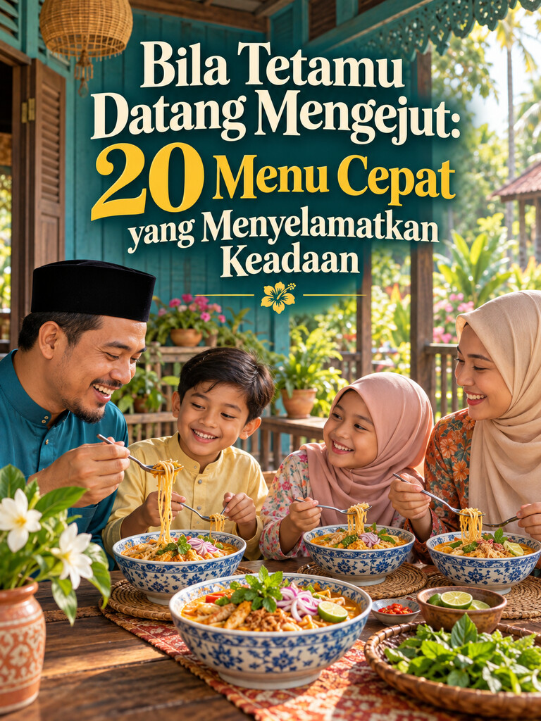 Bila Tetamu Datang Mengejut: 20 Menu Cepat yang Menyelamatkan Keadaan