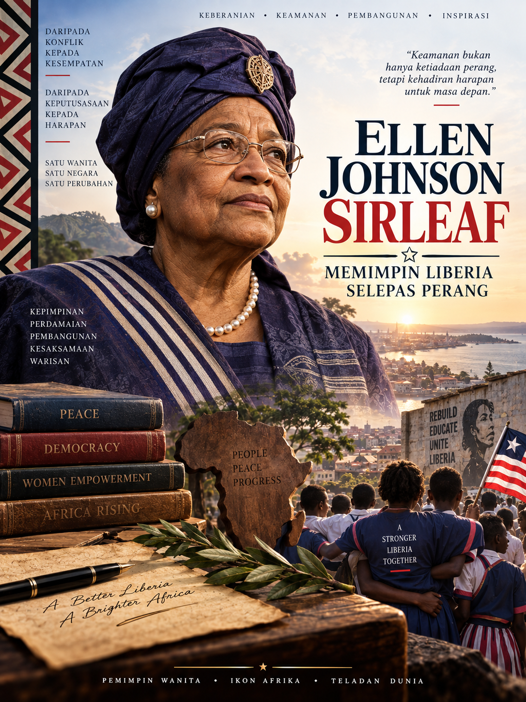 Ellen Johnson Sirleaf: Memimpin Liberia Selepas Perang
