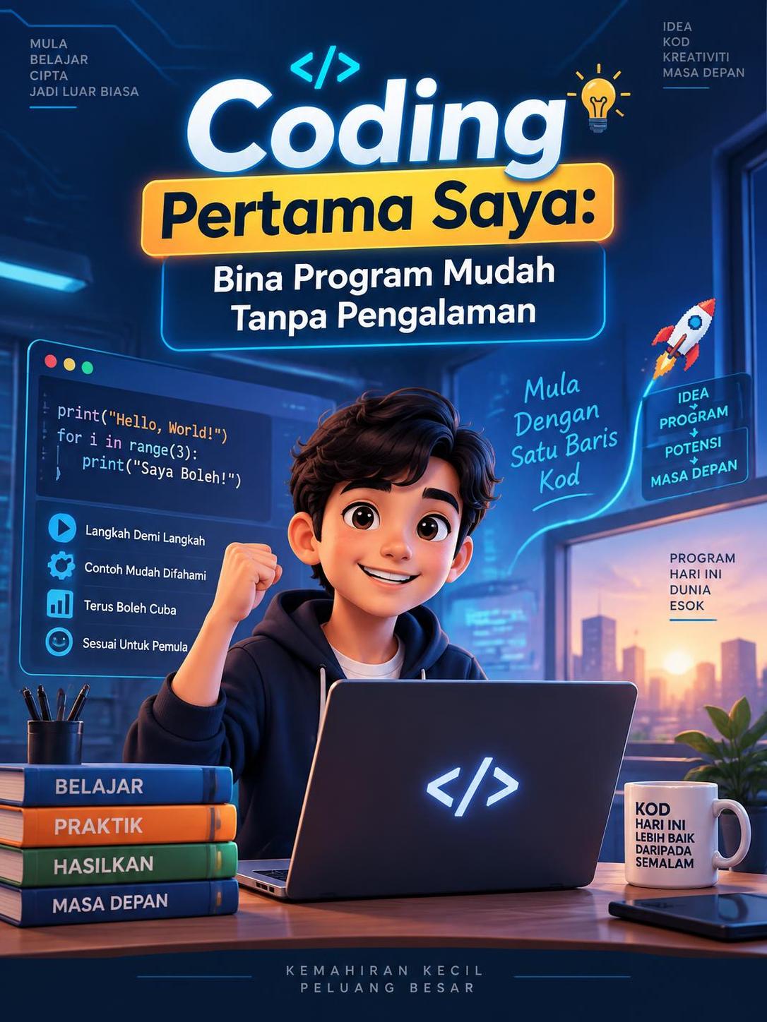 Coding Pertama Saya: Bina Program Mudah Tanpa Pengalaman