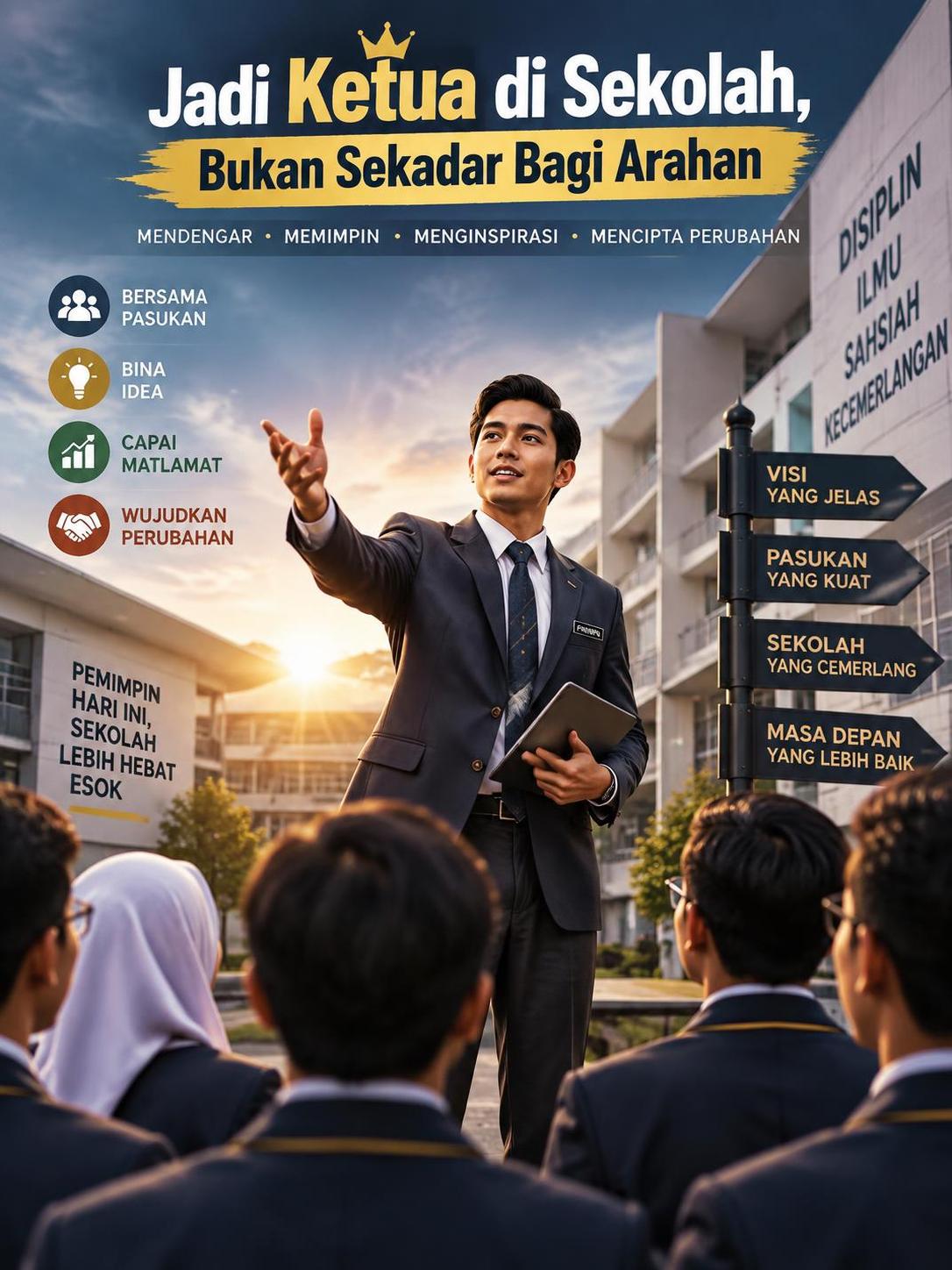 Jadi Ketua di Sekolah, Bukan Sekadar Bagi Arahan