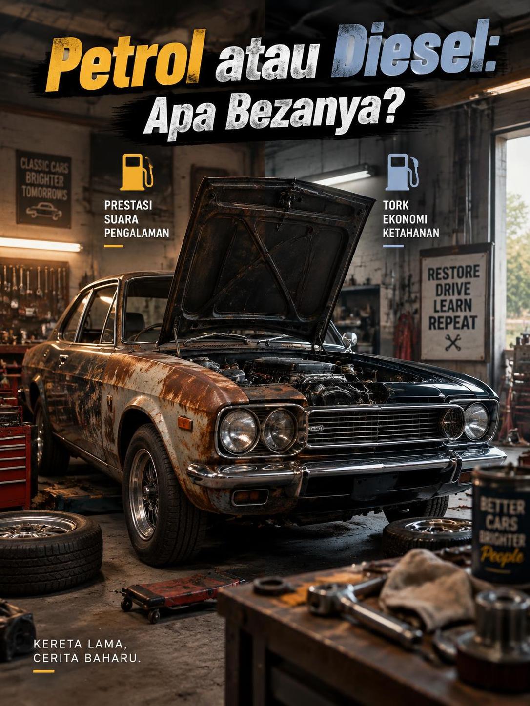 Petrol atau Diesel: Apa Bezanya?