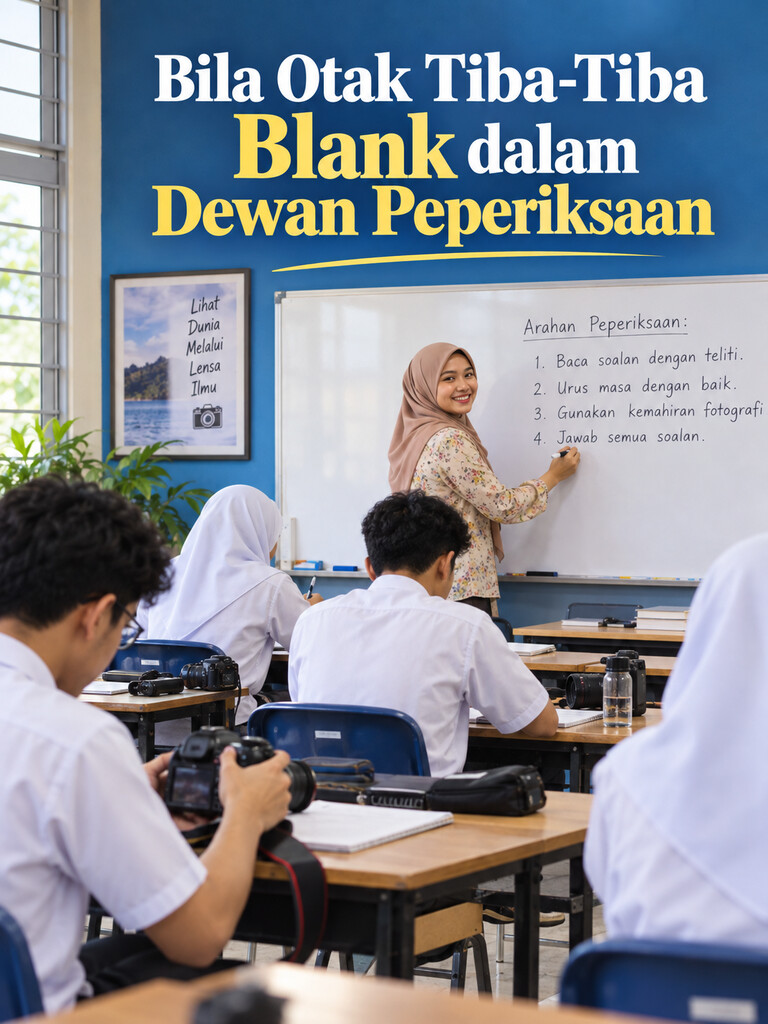 Bila Otak Tiba-Tiba Blank dalam Dewan Peperiksaan