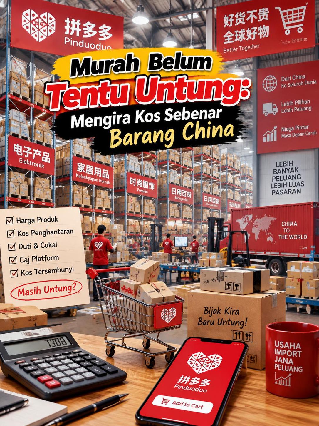 Murah Belum Tentu Untung: Mengira Kos Sebenar Barang China